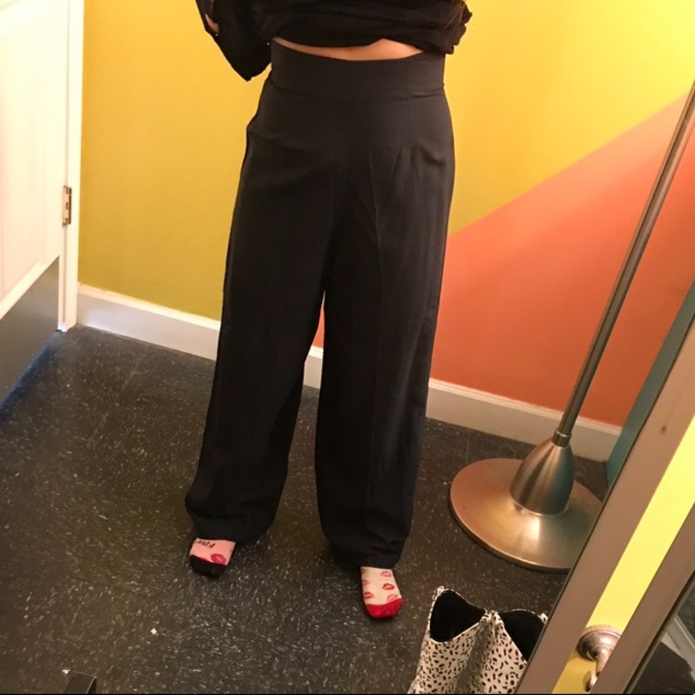 Vintage Ralph Lauren High Waisted Wide Leg Trousers